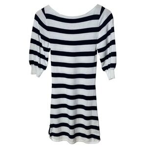 Alice + Olivia Striped Mini Dress Womens Size XS Cotton Rayon‎ Sailor Nautical